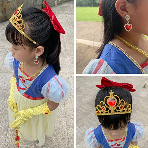 Jashem 18080501 Belle Princess Crown Wand Necklaces Gloves Tiara Set Birthday Gift Christmas Presents thumb #6