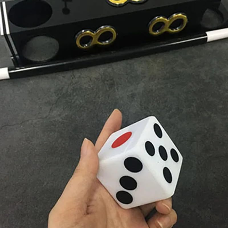 Jumbo Dice Tunnel Trucchi Magici Dado Spot Cambiamento nel Tunnel Mago Palco Illusioni Gimmicks Divertente Mentalismo Puntelli