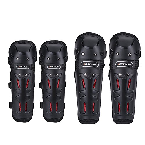 ENSEMBLE D' QUIPEMENTS DE protection genou et coude moto avec fixation crochet EUR 17,26