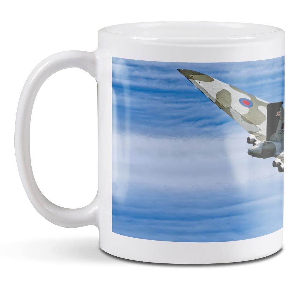1 x 11oz (284ml) White Ceramic Mug Cup - Avro Vulcan B2 Bomber Plane Design for Coffee Tea Drinks Kitchen Birthday Office Fun #16142