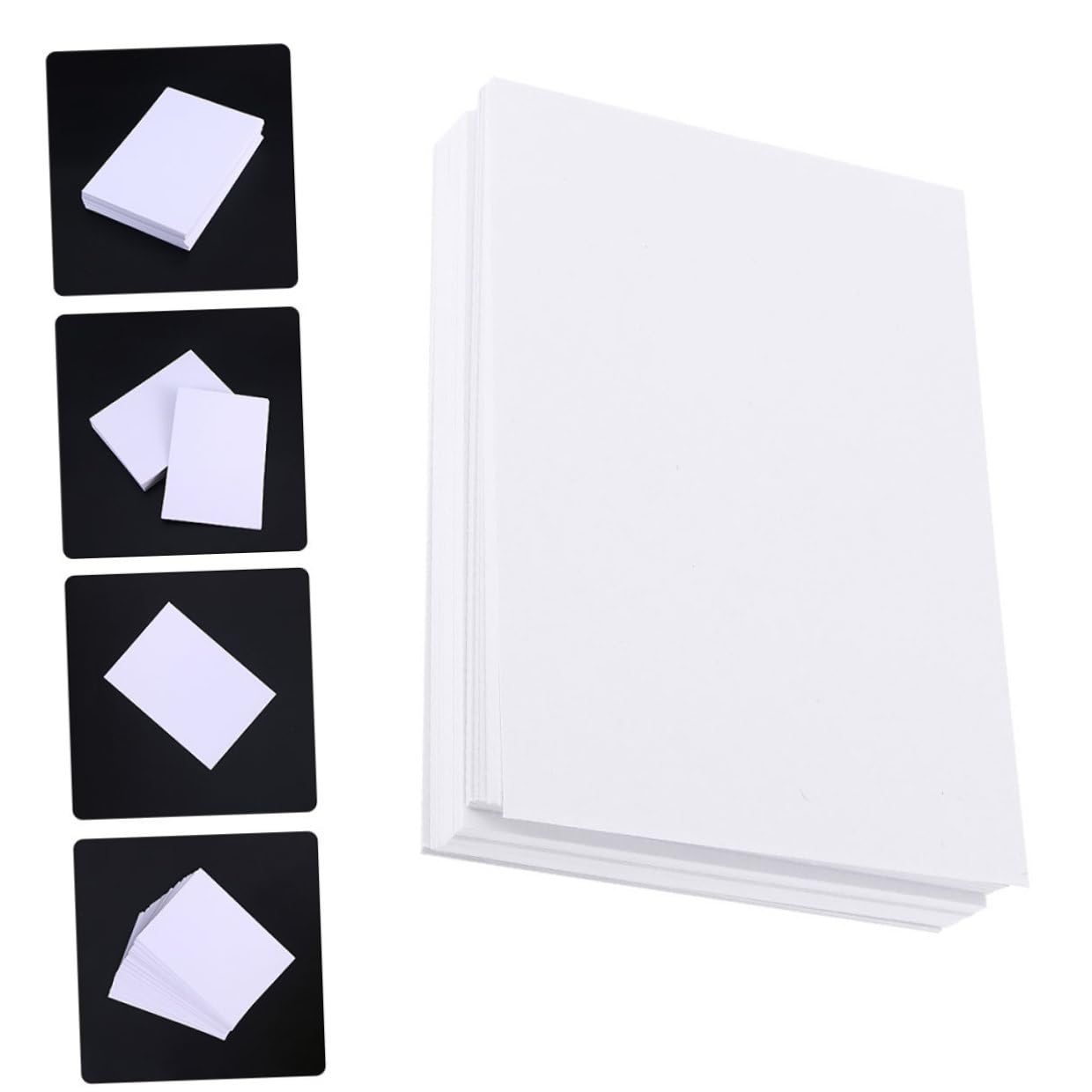 Gogogmee Aquarellpapier Glatte Oberfläche für Anfänger und Schüler 100 Blatt Weißes Papier zum Skizzieren und Malen 100 Stück Malzubehör