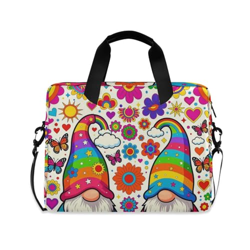Maletín para portátil 15.6" con asa y correa floral miniatura 1