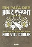  Ein Papa der Holz macht Wie ein normaler Papa nur viel cooler - Notizbuch: Für Holzfäller, Holzliebhaber  Notizbuch Tagebuch ...  Holzfäller, ... Geschenk Holz Wald Motorsäge Fans Notebook