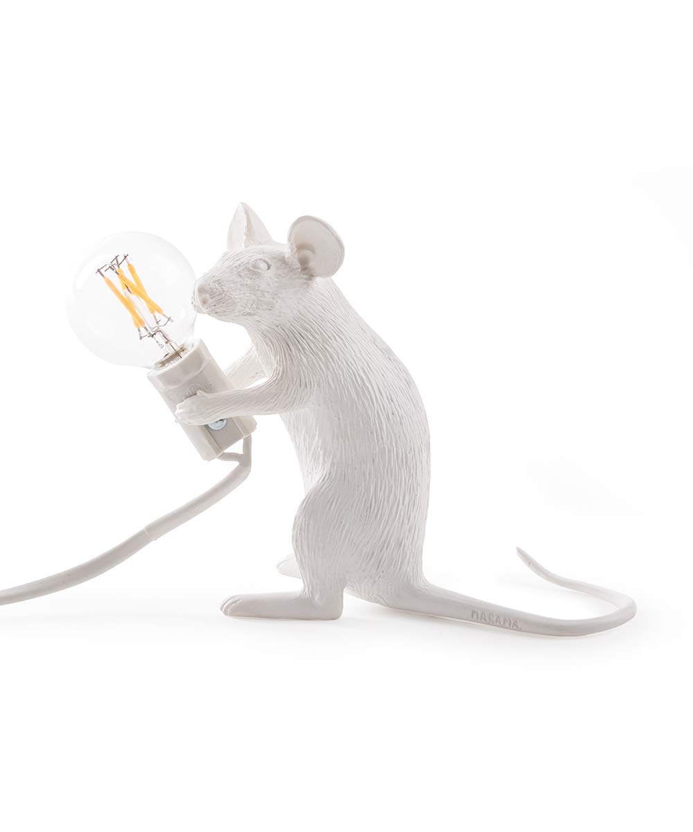 Seletti Mouse Lamp - Sitting White