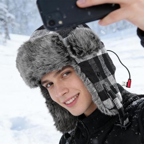 Bonnet Trappeur d'Hiver Chauffant Coupe-Vent pour Cyclisme et Marche - 2