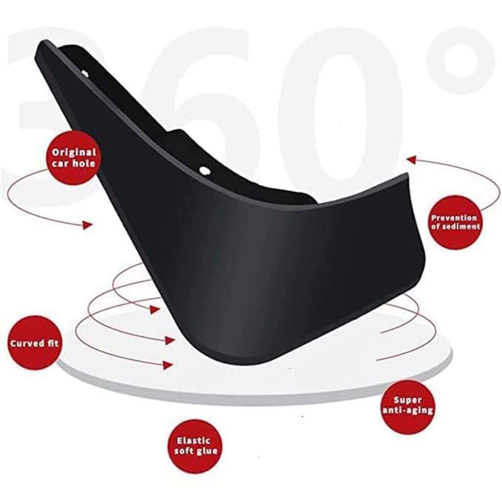 4 Pièces Voiture Bavettes pour Peu-geot 408 2010-2013, Garde Boue Avant Arrière Anti Éclaboussures Protection Styling Accessoires