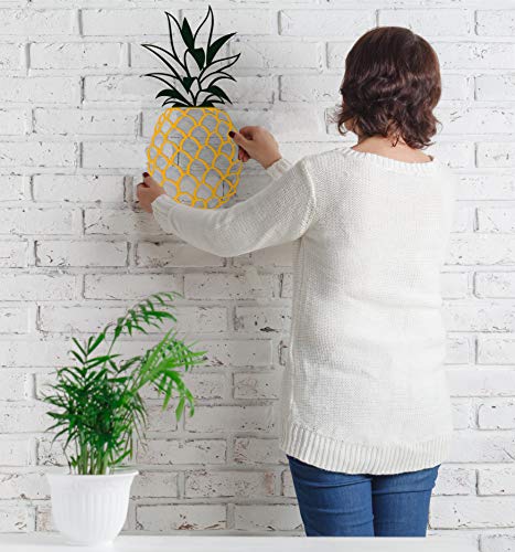 Apanda Metal Pineapple Wall Decor, Tropical Pineapple Art Wall Hanging Home Outdoor Decorations For Kitchen Bathroom Bedroom And Living Room (Yellow) #TOP3