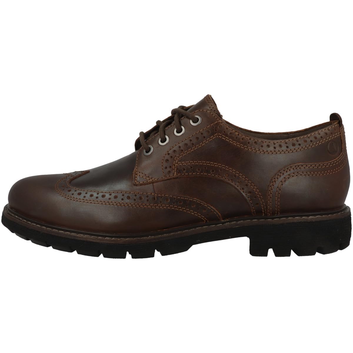 Clarks Batcombe Far Mens Dark Tan Lea, 6