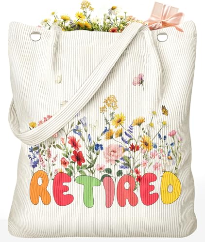 Bolso Tote de Retiro de Pana para Mujer