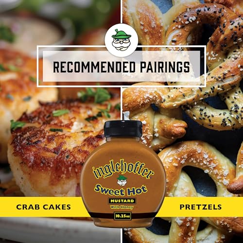 Image of Inglehoffer Sweet Hot Mustard 10.25oz, Honey Sweetened Spicy Mustard with Bold Flavor