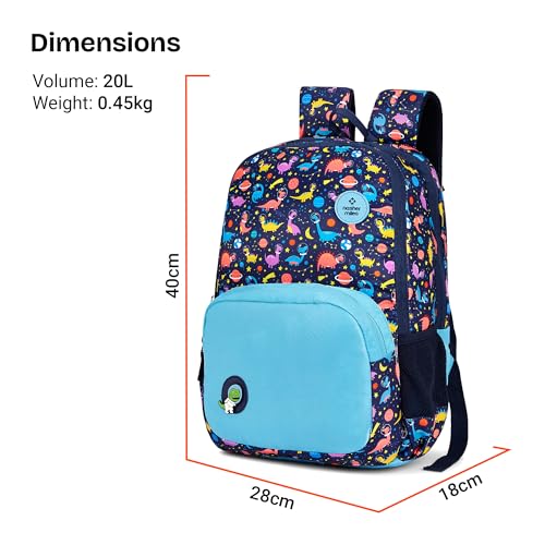Image of Nasher Miles Polyester Backpack | Ideal for Preschool, Kindergarten, College, School, Office& Travel | Toddler, Girls, Boys, Men, Women