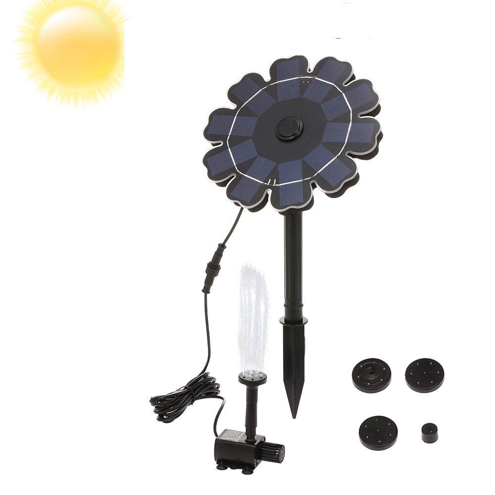 Buy Solar Powered Water Pump for Fountain 1.6W Solar Bird Bath Fountain Pump Solar Fountain Pump