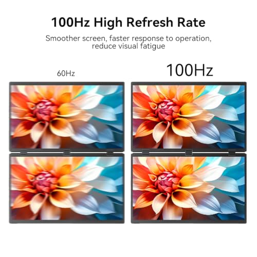 Image of 18.5 inch Portable Dual Monitor, CNC Metal Frame,Portable Dual Monitor for Laptop,It's the Perfect Solution to Meet Your Needs for Work, Stock Trading, Entertainment, Gaming, and More.