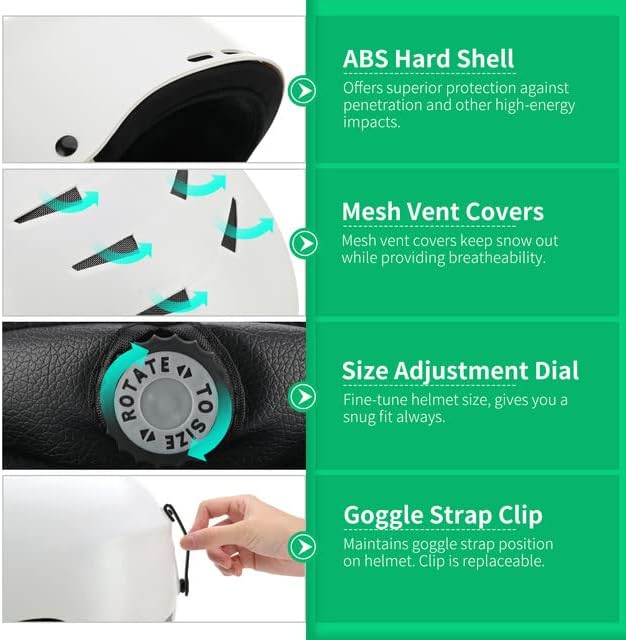 Miniatura 3 de Casco de esquí para hombre, mujer, joven y niño