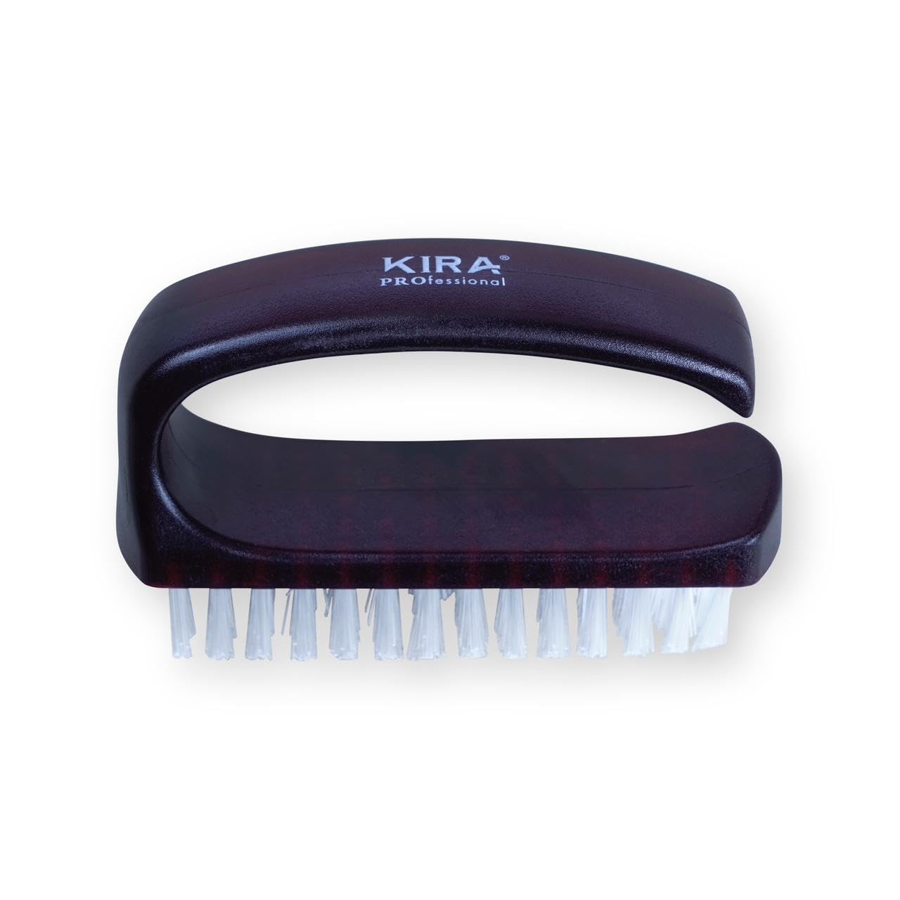 KIRA 1pcs Professional Nail Cleaning Brush with Plastic Grip Handle Finger Toe Nails Dust Cleaner Manicure Pedicure Tools for Men and Women (Black)-picture-25