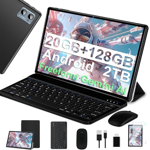 SUAAT 2025 Tablet 10 Zoll Android 14 Widevine L1 20GB RAM+128GB ROM(TF 1TB), Octa-Core,WLAN 6,GMS,...