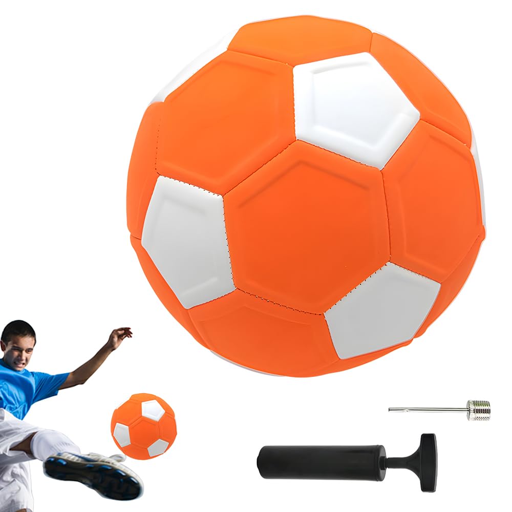 Pallone da Calcio Curvo, Curve Ball Football in Gomma Misura 5, Palla da Calcio con Effetto A Giro, Flessibile, Palla da Calcio Curva per Allenamento Calcio per Bambini e attività All'aperto