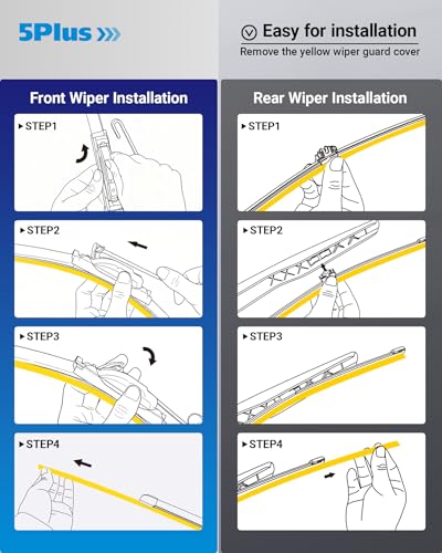 Image of Wipers Replacement for Ford Expedition 2018-2022,Lincoln Navigator 2017-2021 Windshield Wiper Blades,22 inch+22 inch+11 inch Wiper Blades - Factory Fit & All-Season OEM Quality (Pack of 3)