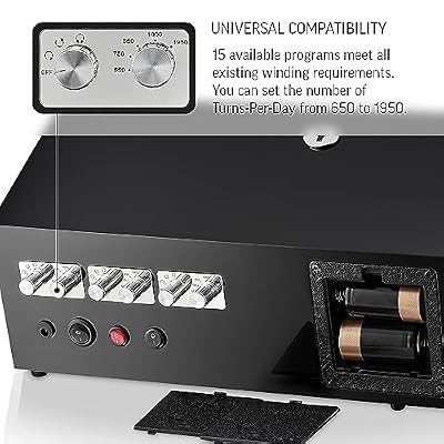 TIMECUBE Watch Winder for 6 Automatic Watches with LED Light and 15 Winding Programs
