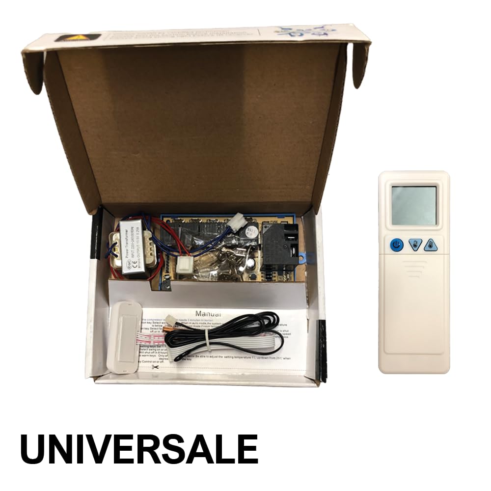 3S SuperSamaStore Telecomando Universale per Condizionatori Split On/Off | Remote Control con Scheda Elettronica e Cavi Collegamento, Compatibile con Climatizzatori per Controllo Unità Interna