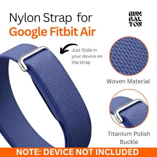 Image of Nylon Strap (Titanium Buckle) Compatible with Google Fitbit Air