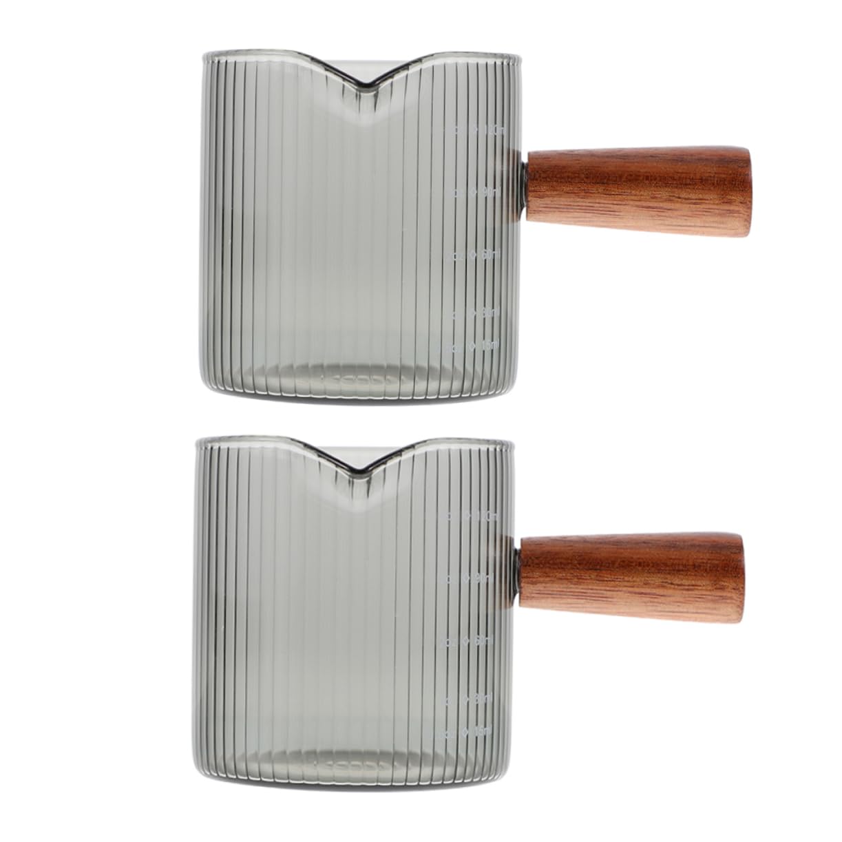 IMIKEYA 2 Set Tazza Di Latte Tazza Caffe Tazza Trasparente Tazza Di Fusione Di Caramelle Brocca Per Caffè Espresso Cioccolato Latte Macchiato Misurino Brocca Di Sciroppo 2 Pezzi * 2
