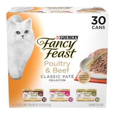 Purina Fancy Feast Classic Pate Wet Cat Food, 3 oz Cans, 30-Pack