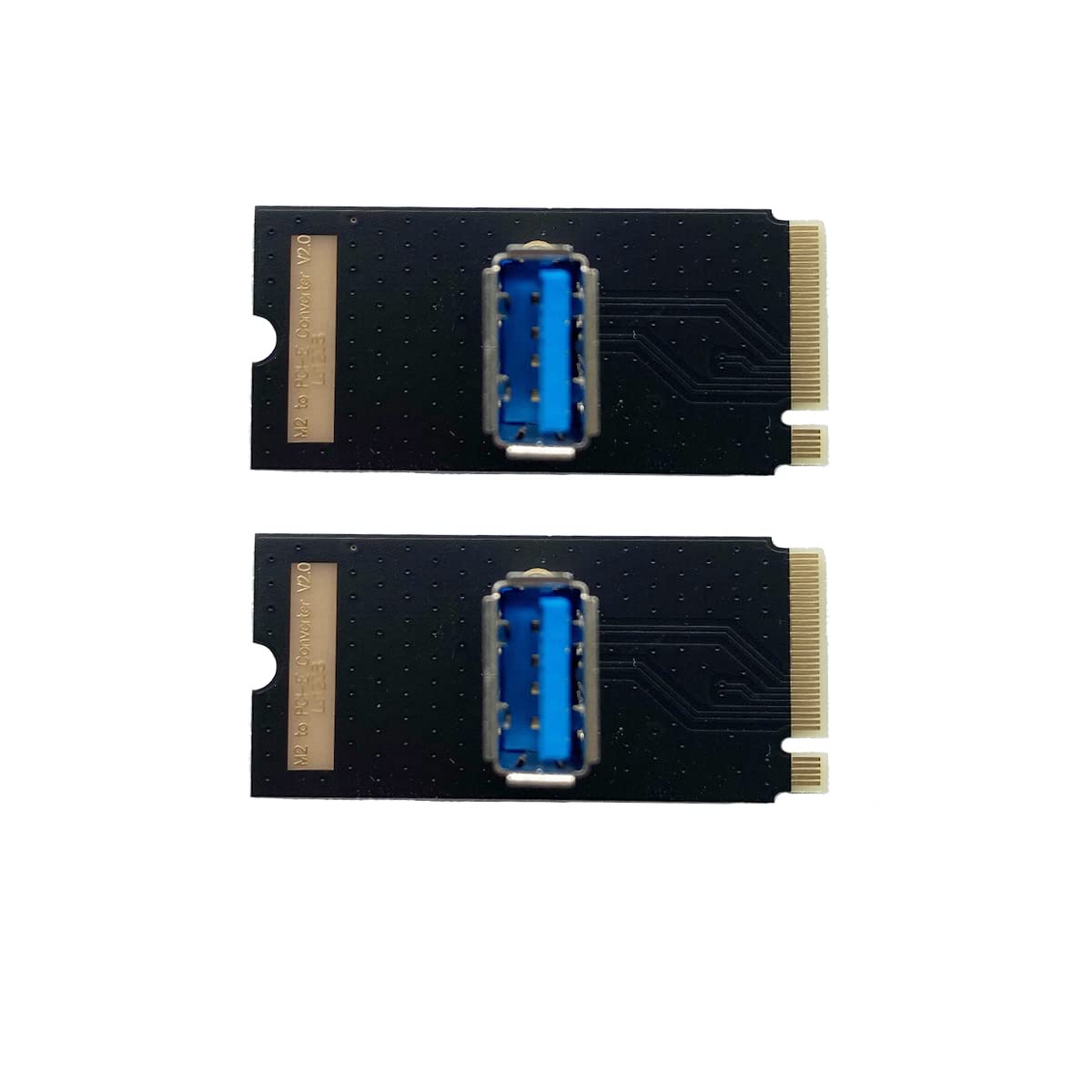 Thsion NGFF M.2 to USB Adapter M.2 to PCI-e Converter Connector Add Motherboard GPU, 2-Pack