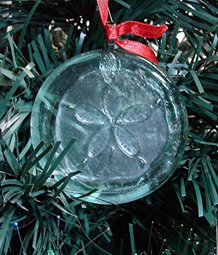 Sand Dollar Upcycled Glass Coke Bottle Bottom Handmade Ornament Sun Catcher #TOP1