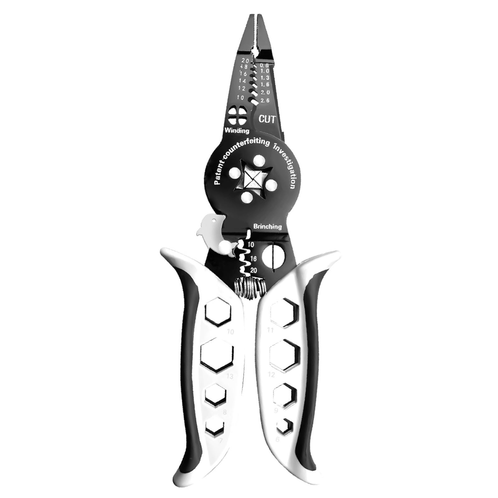 Tsophreniq Electrical Crimping Plier Cable Cutter Stripper Crimper With Wire Stripping, Cutting, Crimping Electrician Pliers Wire Crimper Tool