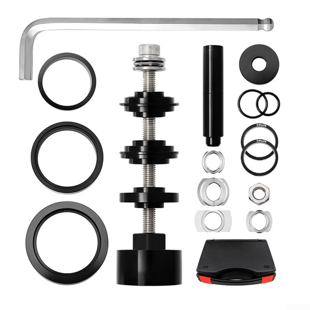 Kit de prensa de rodamientos de bicicleta, kit de herramientas de instalación y extracción de pedalier de bicicleta para ejes PF30 BB386