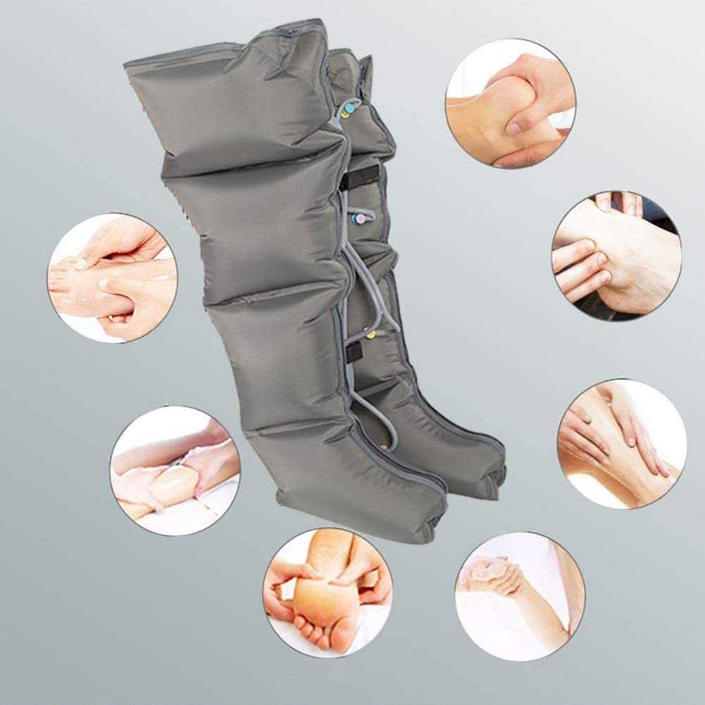Compressione dell'aria Avvolgimenti per le gambe Massaggiatore Pressoterapia portatile Circolazione Sanità Macchina per il linfodrenaggio del piede Massaggiatore a pressione dell'aria per la circola