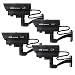 Henxlco 4 Pack Dummy Fake Security Camera Outdoor Indoor Home CCTV Surveillance with Fake LED Flashing Light