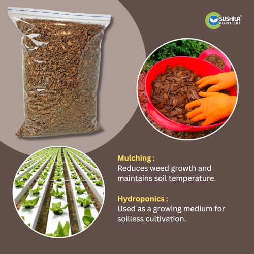 Image of Fine Coco Chips 1 Kg Natural Low EC Coconut Husk Chips Soil Enhancer for Gardening Expands to 20Kg Eco-Friendly Potting Mix Orchid & Houseplant Root Aeration Moisture Retention