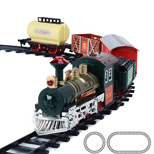 Christmas Holiday Train for Under The Tree Kids Toy Set with Sound and Light