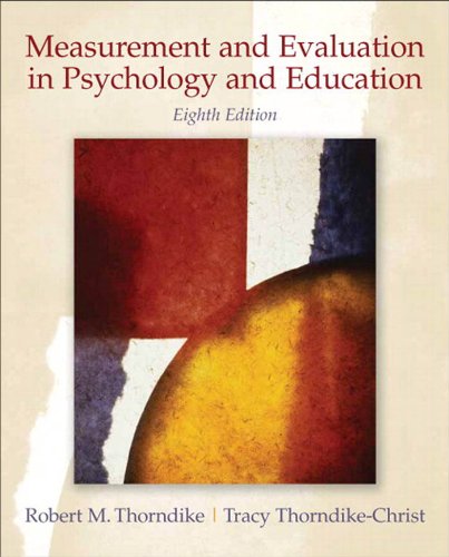 Measurement and Evaluation in Psychology and Education