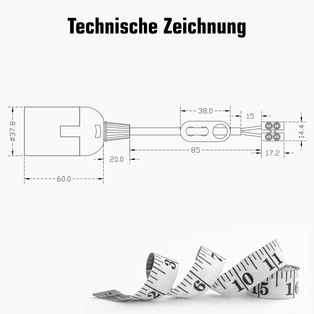 NCC-Licht Lot De 10 Douilles De Rénovation E27 Noir Avec Borne