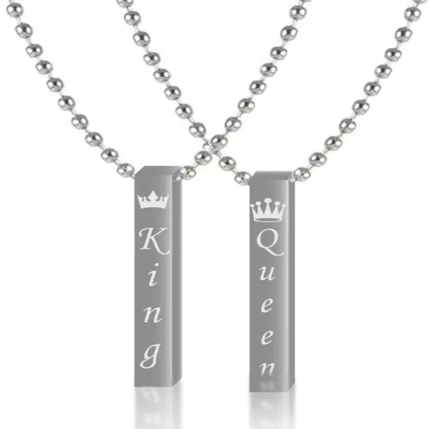 Fashion Frill Silver Chains For Men Black Silver Pendant Necklace For Boys Girls Chain Locket Mens Jewellery Chain For Men (Contemporary) (Classic) (B0BLCJ4Y35) Amazon Price History, Amazon Price Tracker