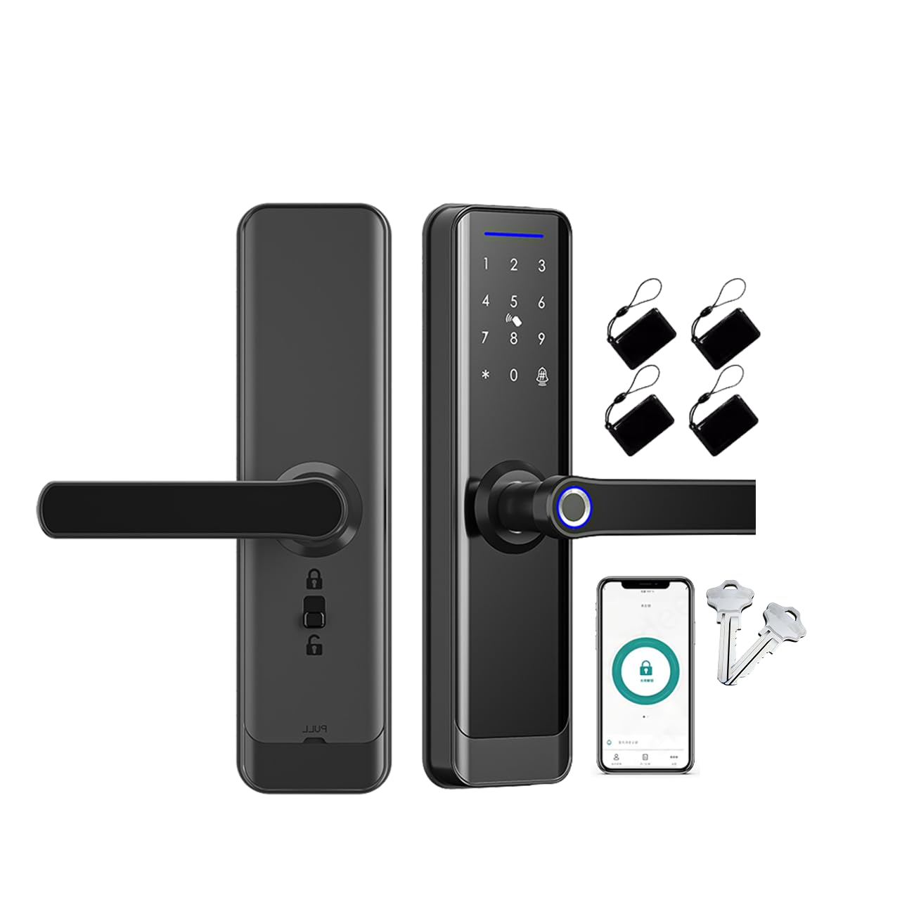 Sponsored Ad – UanTii Smart Biometric Electronic Door Lock Tuya Wifi Digital Smart Lock App Remote Unlocking Keyless Lock Fingerprint Door Lock
