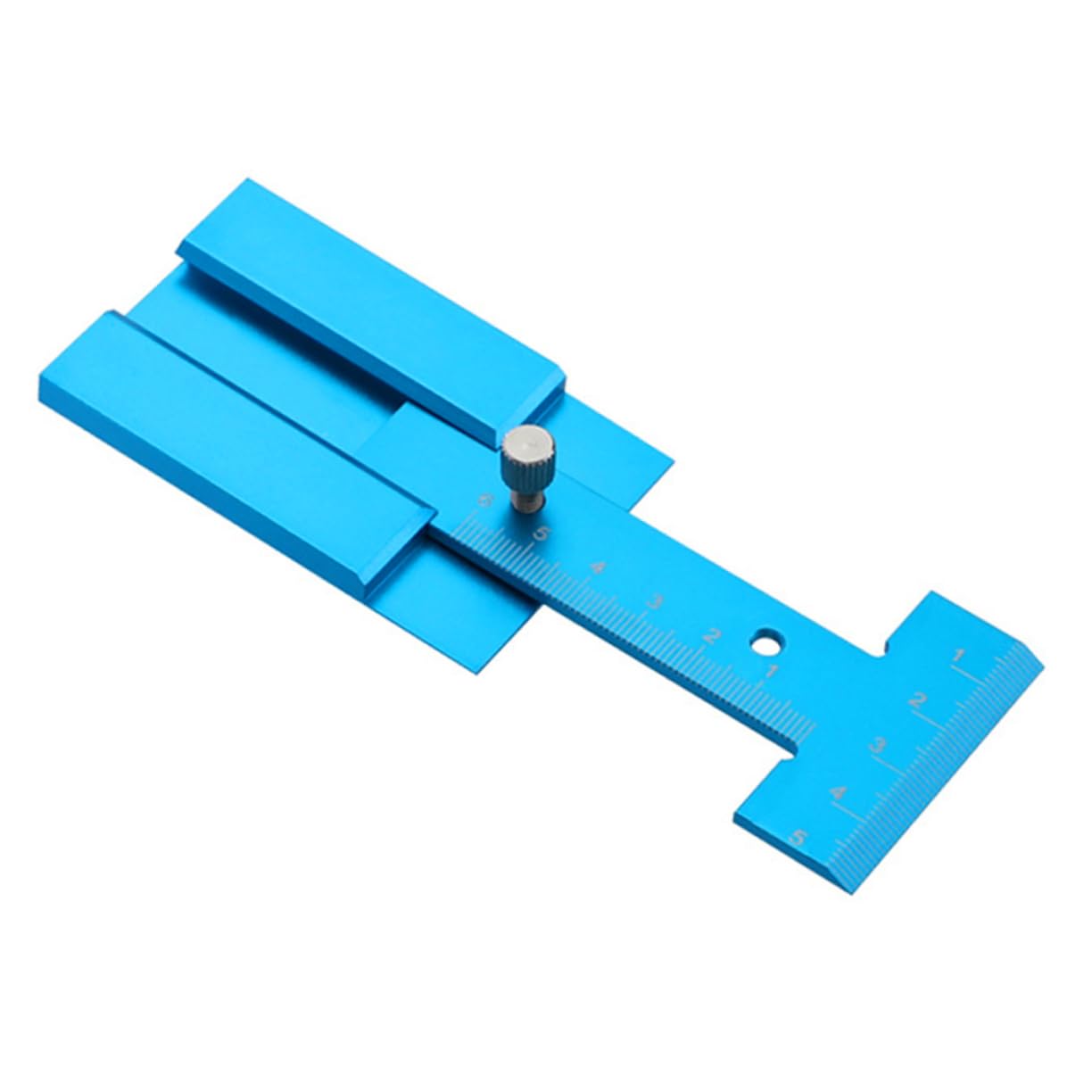 SHINEOFI 3 Piezas medidor de altura regla de altura de la mesa regla de a de carpintero de calibre de carpintería Sky-blue