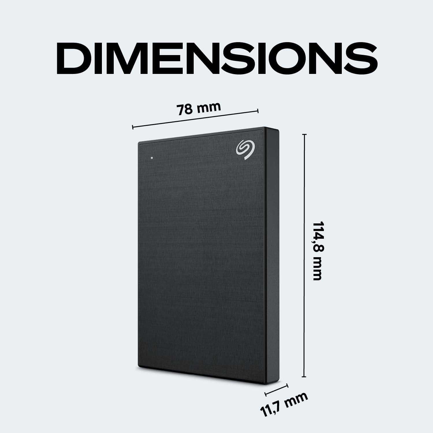 Seagate One Touch 2To, Disque Dur Externe Portable, chiffrement matériel par mot de passe, PC, Notebook & Mac, USB 3.0, Space Gray, Services Rescue inclus (STKY2000404) | HDD premium avec mot de passe, sauvegarde personnalisable, Windows & macOS. Essai A