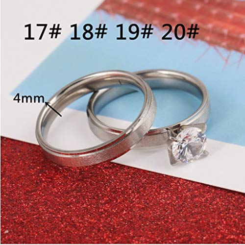 Vintage Wedding Rings for Couple Solid Lover's Engagement Ring Jewelry4