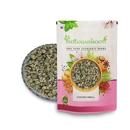 Image of IndianJadiBooti Gokhru Small - Gokharu Chota - Tribulus terrestris, 400 Grams | (Pack Of 2)