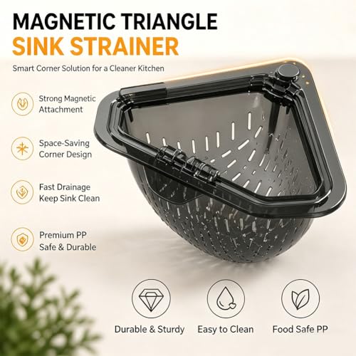 Colador triangular magnético para fregadero 2 unidades miniatura 2