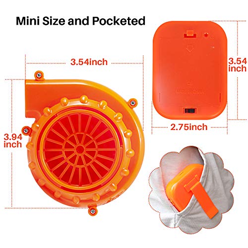 2 Pieces Orange Mini Fan Blower For Doll Mascot Head Inflatable Costume Powered By Usb Cable Or Battery #TOP7