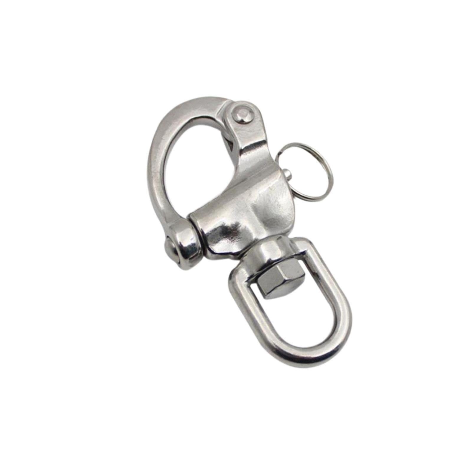 Generisch 2 Stück Drehbarer Schäkel, Schnellspanner, Marine-Edelstahl
