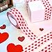 Whaline 109 Yard Valentine's Day Packing Tape Pink Red Love Heart Pattern Tape Waterproof Shipping Tape for Small Business DIY Crafts Present Packing Box Holiday Supplies