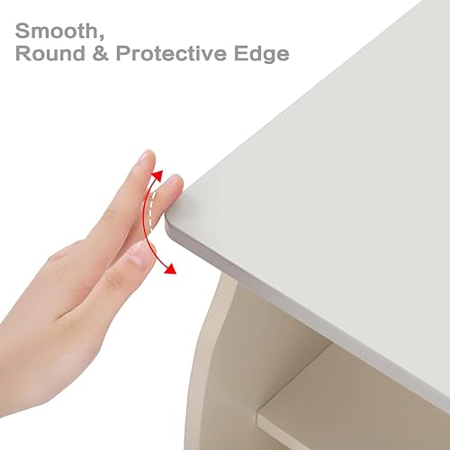 Miniatura 6 de Juego de escritorio y silla para niños, escritorio de estudio para niños con estante de almacenamiento, mesa de estudio escolar de madera, mesa de