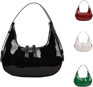 バッグ y2k leather studs one shoulder bag moon YILCER Women's Crescent Bag Mini Half Moon Shoulder Bag Small PU