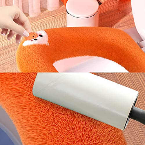 4 Stück WC-Sitzwärmer, waschbar wc sitzwärmer weiche toilettenkissen, toilettensitz wärmer, toilettensitzbezug Toiletten, die für die meisten Familien geeignet sind, bequem für Damen und Mütter usw… – Bild 8